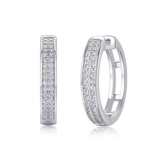Firefly Light - Premium Moissanite Luxury Fashion Light Luxury Jewelry Silver Stud Earrings S925 Silver Plated Platinum
