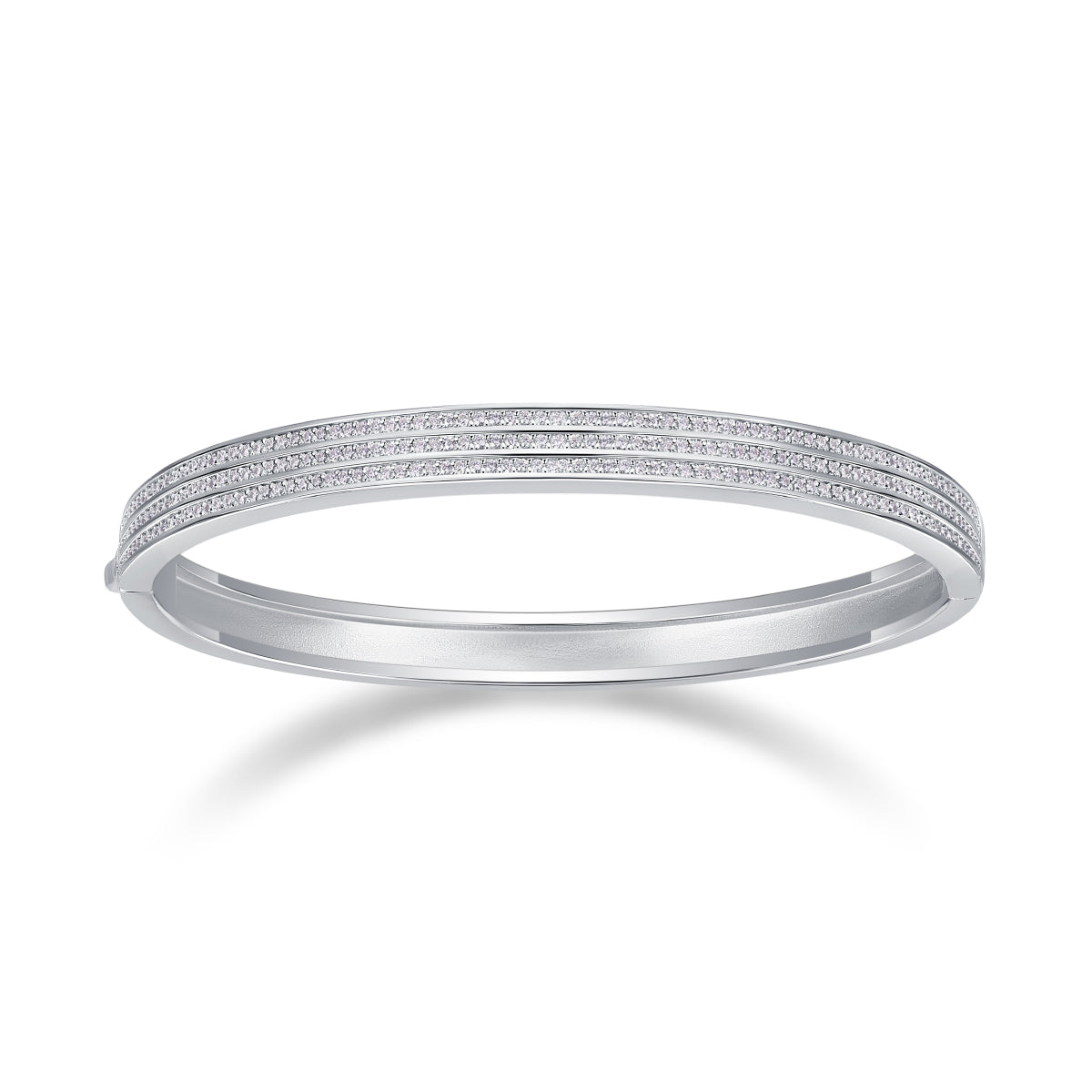 Starlight Amusement - Top-quality Moissanite Luxury Silver Bracelet S925 Silver-plated Platinum