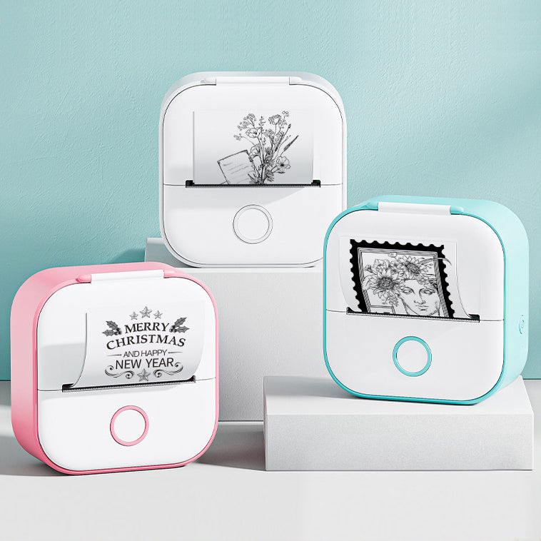 Mini Bluetooth Thermal Label Printer – Portable Photo, Study & Price Tag Printer