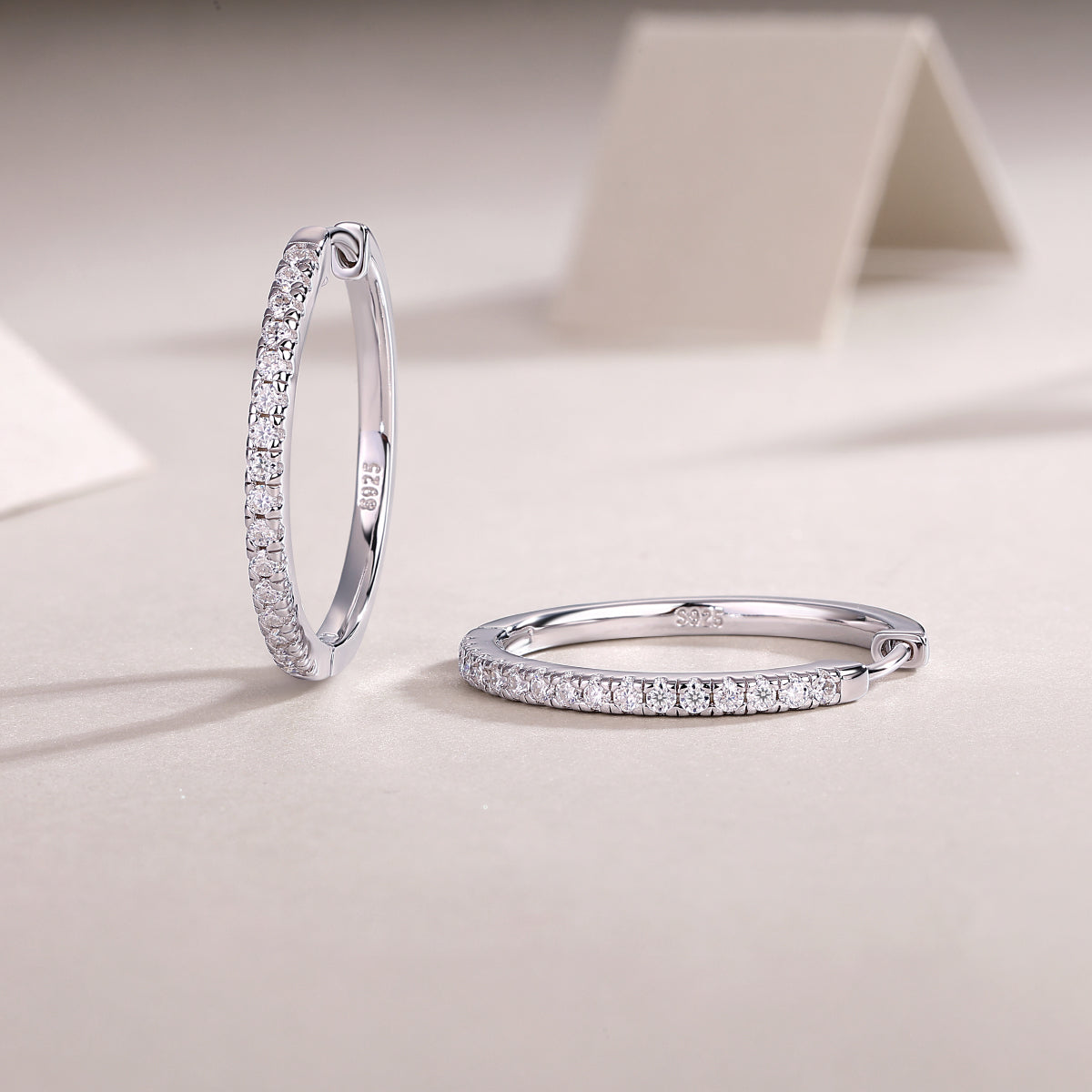 Yuedong Light - Premium Moissanite Luxury Silver Stud Earrings S925 Silver Plated Platinum
