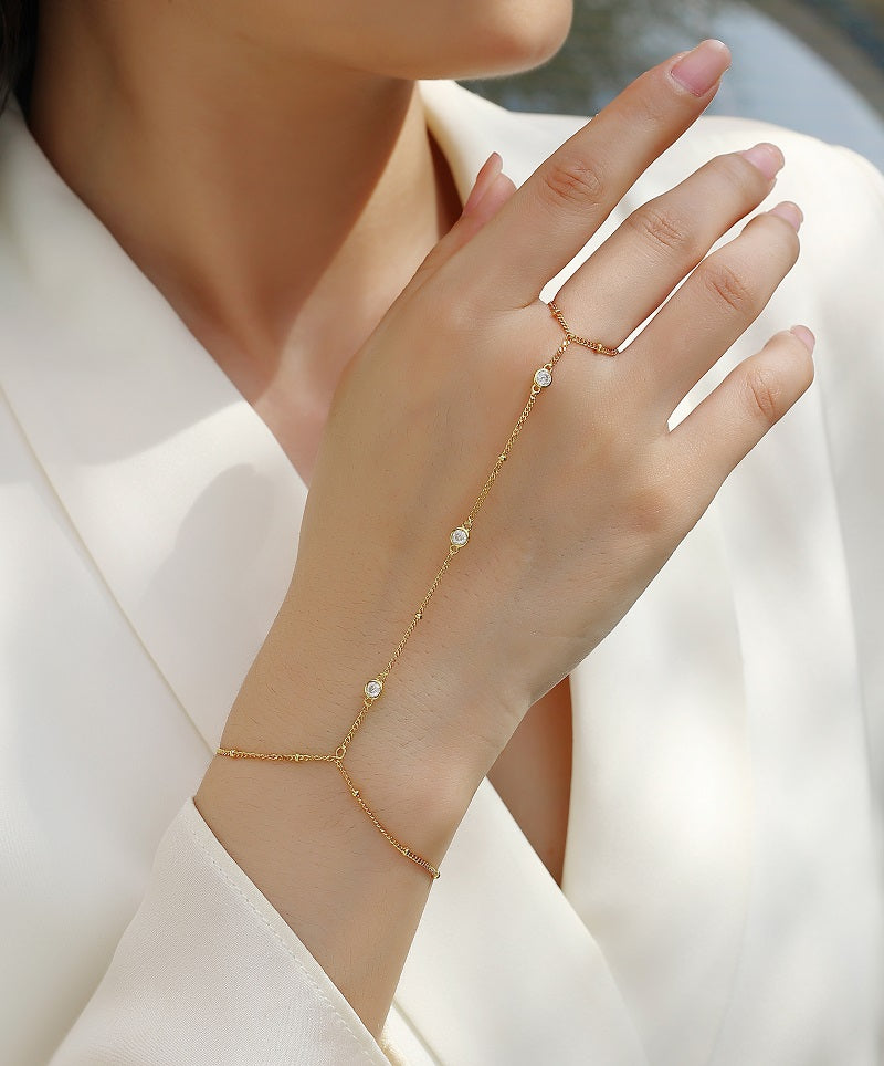 Set With Top-quality Moissanite, Luxury Silver Bracelet S925 Silver Electroplated With Platinum