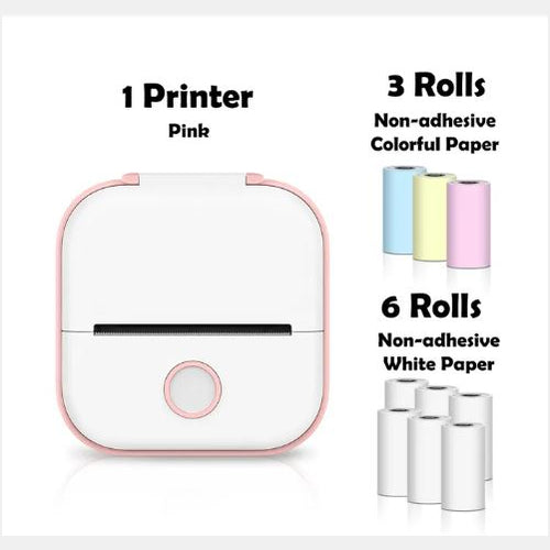 Mini Bluetooth Thermal Label Printer – Portable Photo, Study & Price Tag Printer