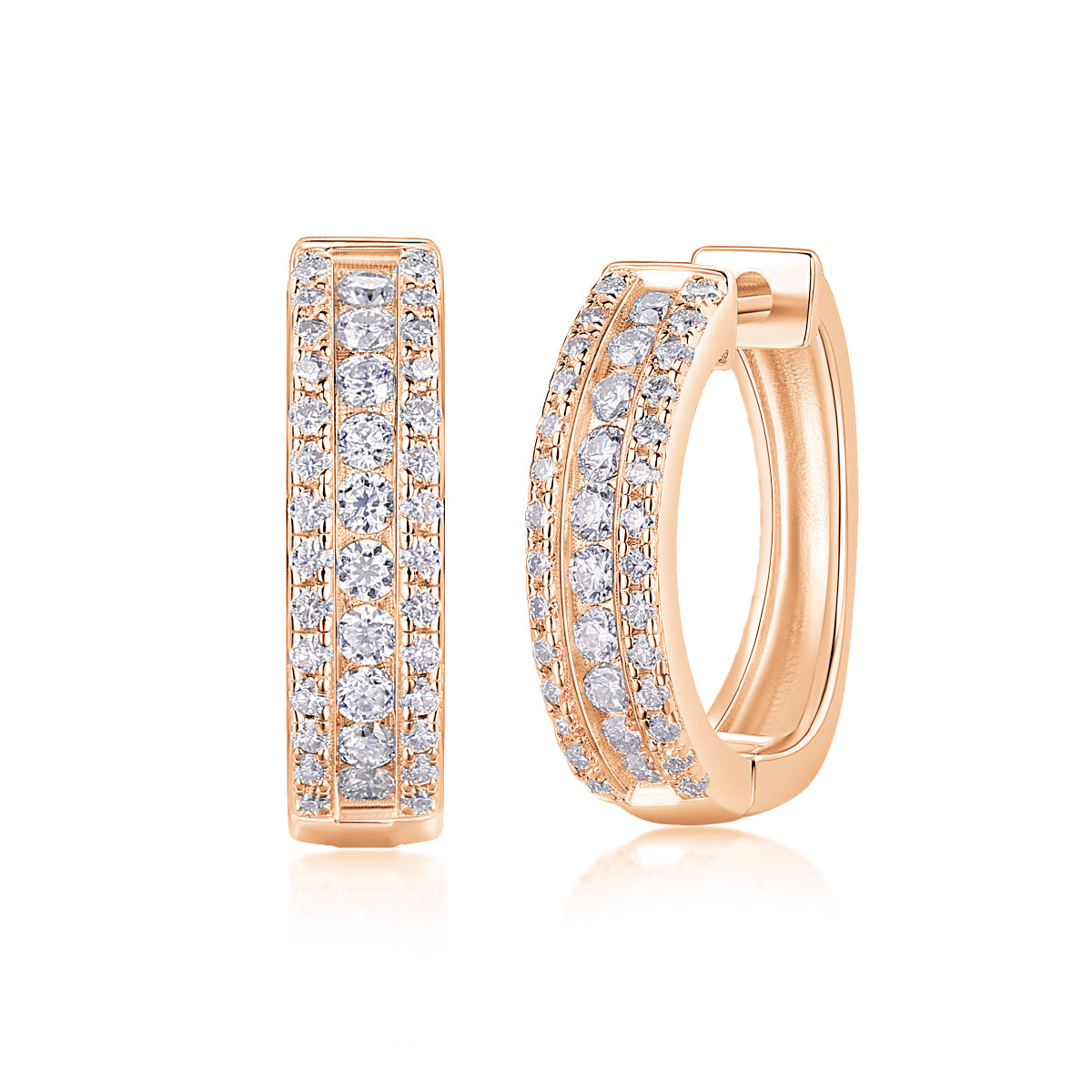Brilliant Night - Premium Moissanite Luxury Silver Stud Earrings S925 Silver Plated Platinum