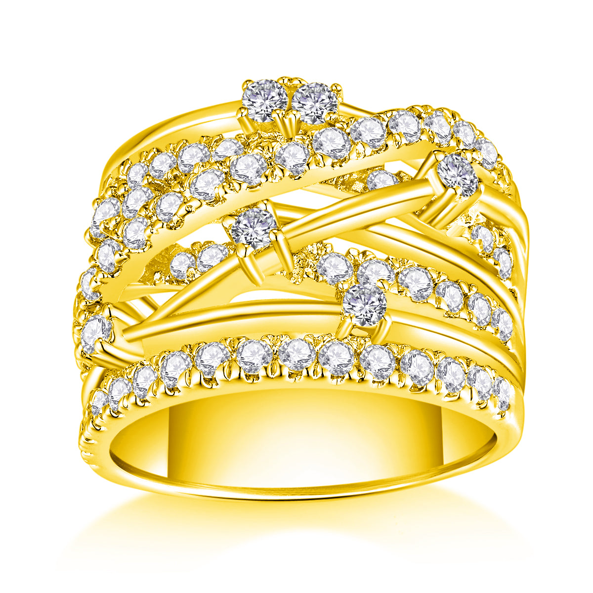 Starry Sky Boat - Luxury Silver Ring Set With Top-quality Moissanite,  S925 Silver And Platinum-plated Diamond  Ring