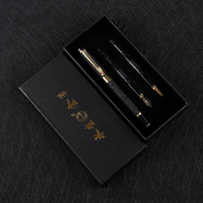 Stylo plume Immortel, robinet, signature, étudiant, bureau, métal, plume iridium