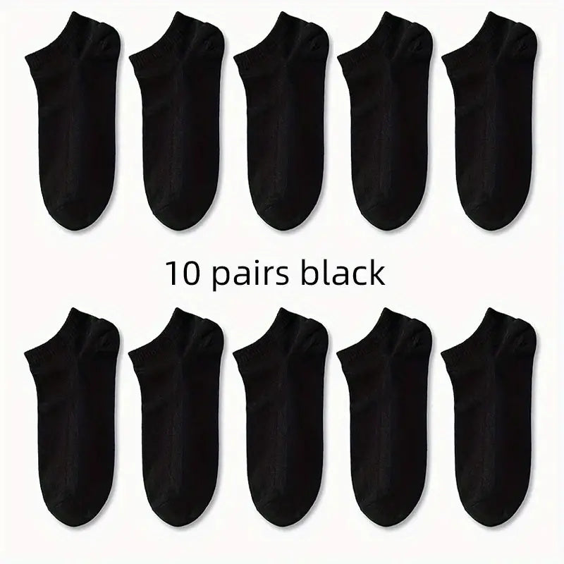 5/10/30 Pairs Men's & Women's Premium Comfort No-Show Ankle Socks