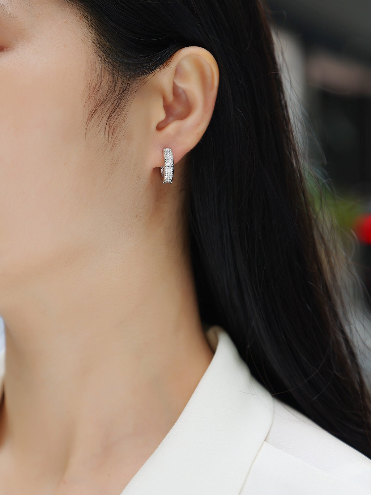 Years - Luxury Silver Earrings Set With Top-quality Moissanite D Color VVS,  S925 Silver And Platinum-plated Stud Earrings