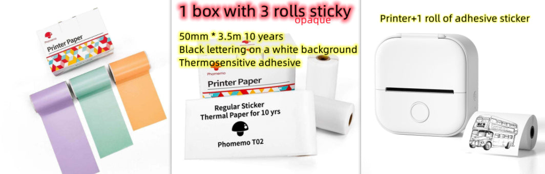 Mini Bluetooth Thermal Label Printer – Portable Photo, Study & Price Tag Printer