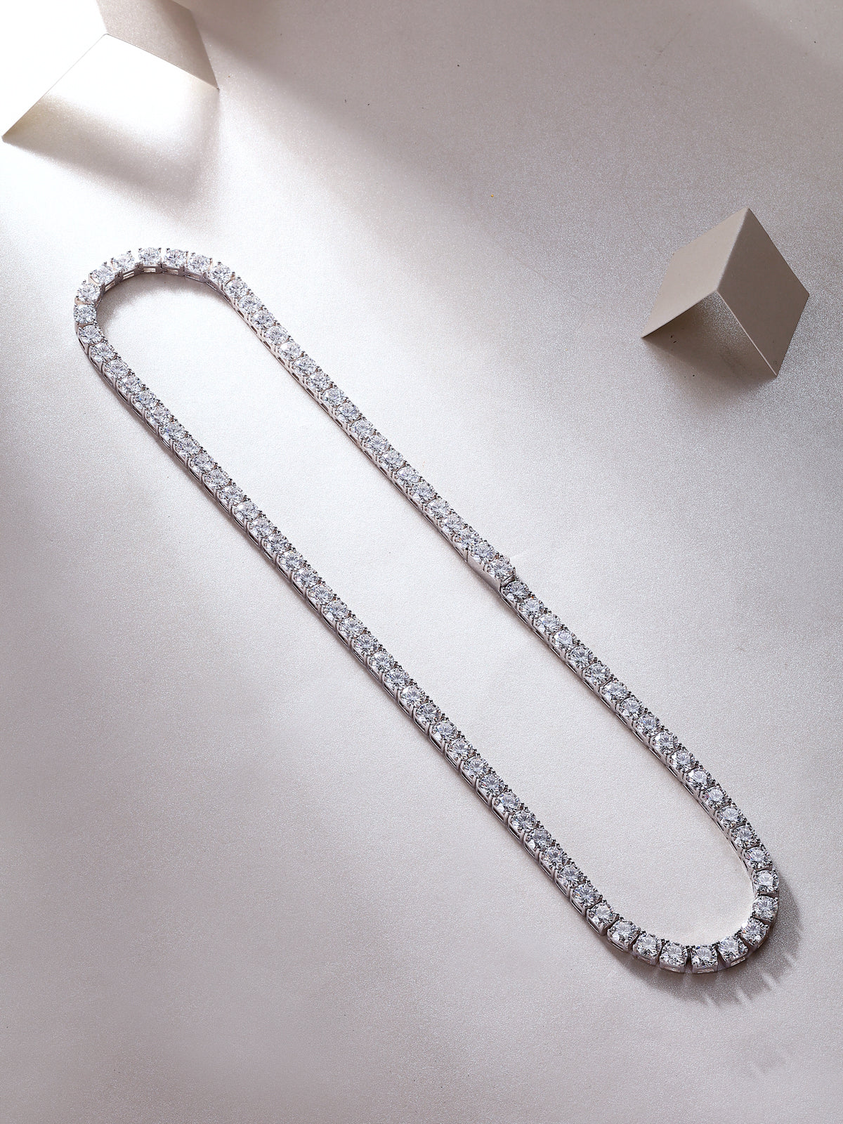 Endless Starry River - Luxury Necklace Set With Top-quality Moissanite, S925 Silver-plated Platinum.