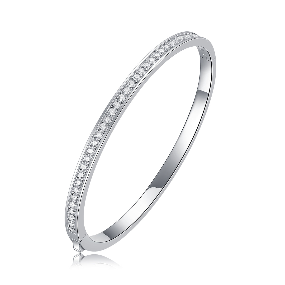 Token Of Love - Luxury Silver Bracelet Set With Top-quality Moissanite D Color VVS , S925 Silver-plated Platinum