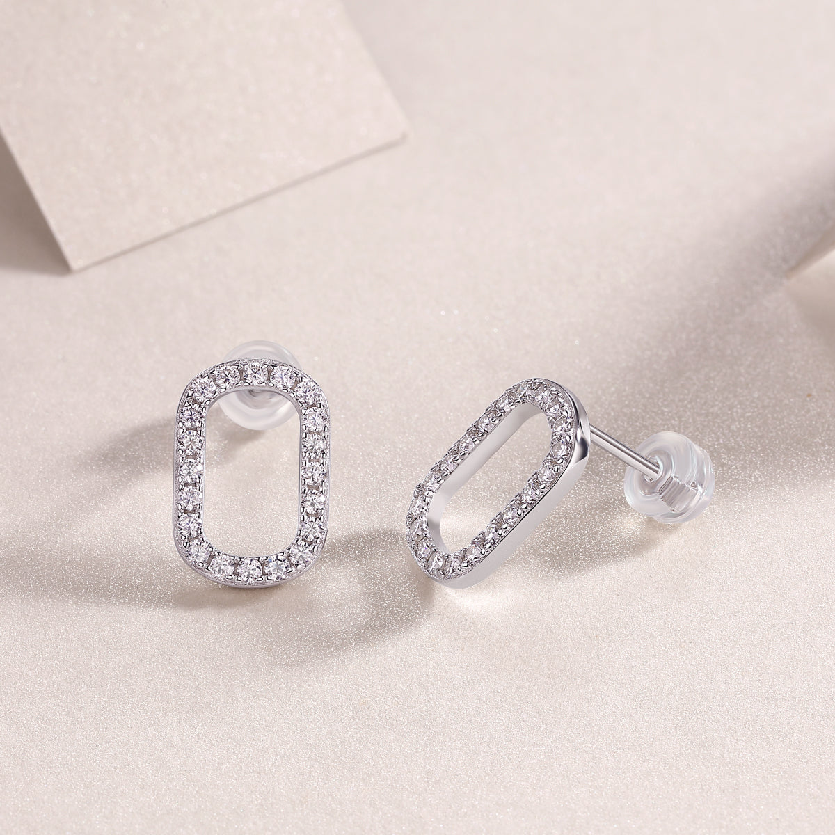 Return To Simplicity - Top-quality Moissanite Luxury Silver Stud Earrings S925 Silver-plated Platinum