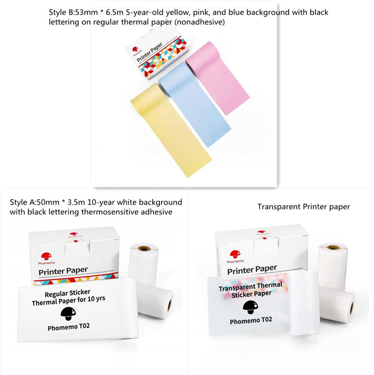 Mini Bluetooth Thermal Label Printer – Portable Photo, Study & Price Tag Printer
