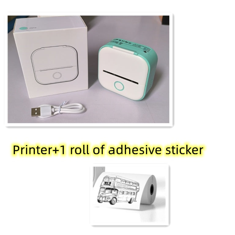 Mini Bluetooth Thermal Label Printer – Portable Photo, Study & Price Tag Printer