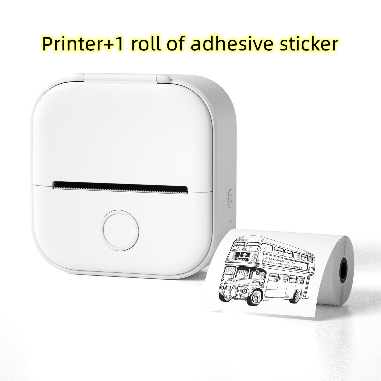 Mini Bluetooth Thermal Label Printer – Portable Photo, Study & Price Tag Printer