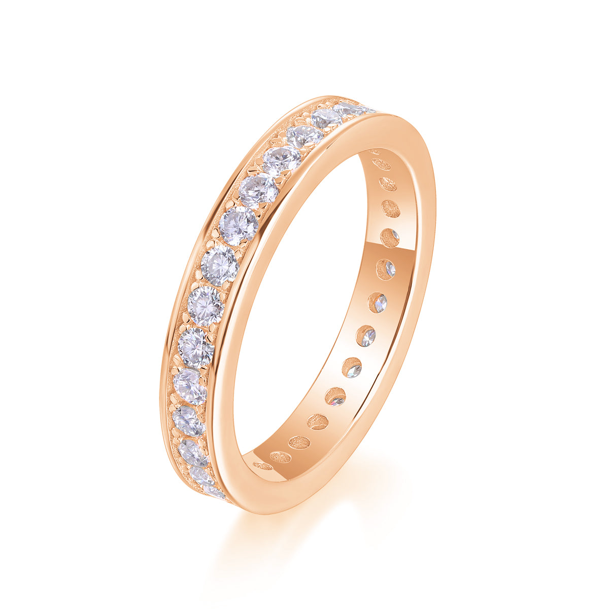 Trajectory - Luxury Silver Ring Set With Top-quality Moissanite, S925 Silver And Platinum-plated Diamond Ring