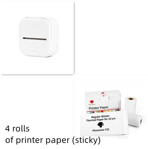 Mini Bluetooth Thermal Label Printer – Portable Photo, Study & Price Tag Printer