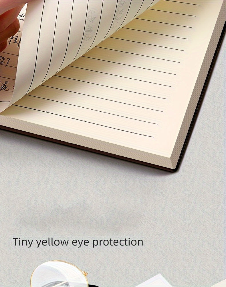 Carnet A5 de 360 ​​pages en similicuir premium avec boucle et motif tête de cerf 