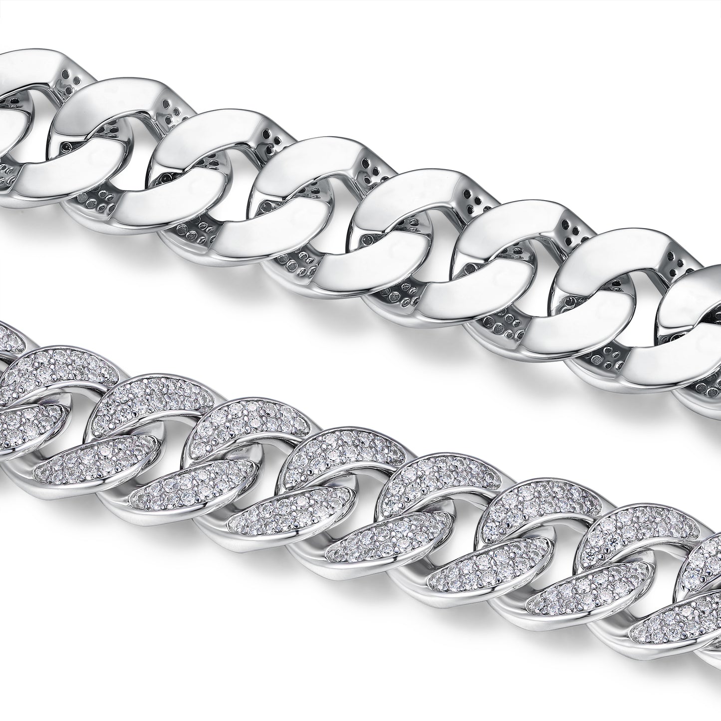 Set With Top-quality Moissanite, This Luxurious And Fashionable Light Luxury Jewelry Silver Bracelet Is Made Of S925 Silver Electroplated With Platinum