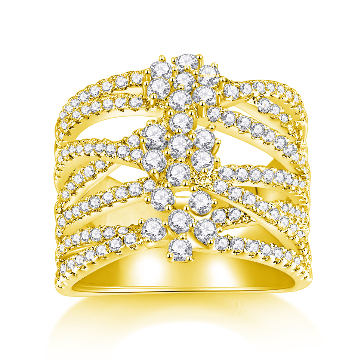 Winter Love Song - Luxury Silver Ring Set With Top-quality Moissanite S925 Silver And Platinum-plated Diamond