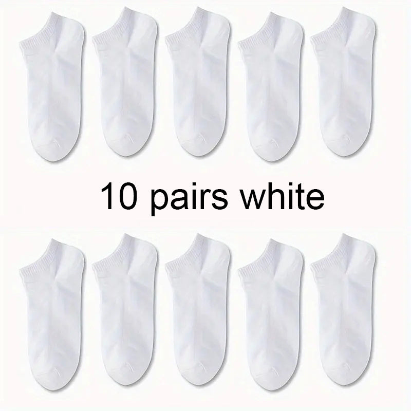 5/10/30 Pairs Men's & Women's Premium Comfort No-Show Ankle Socks