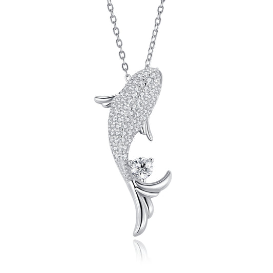 A Luxurious And Fashionable Minimalist Jewelry Pendant Necklace Set With Top-quality Moissanite, Made Of S925 Silver Electroplated With Platinum.
