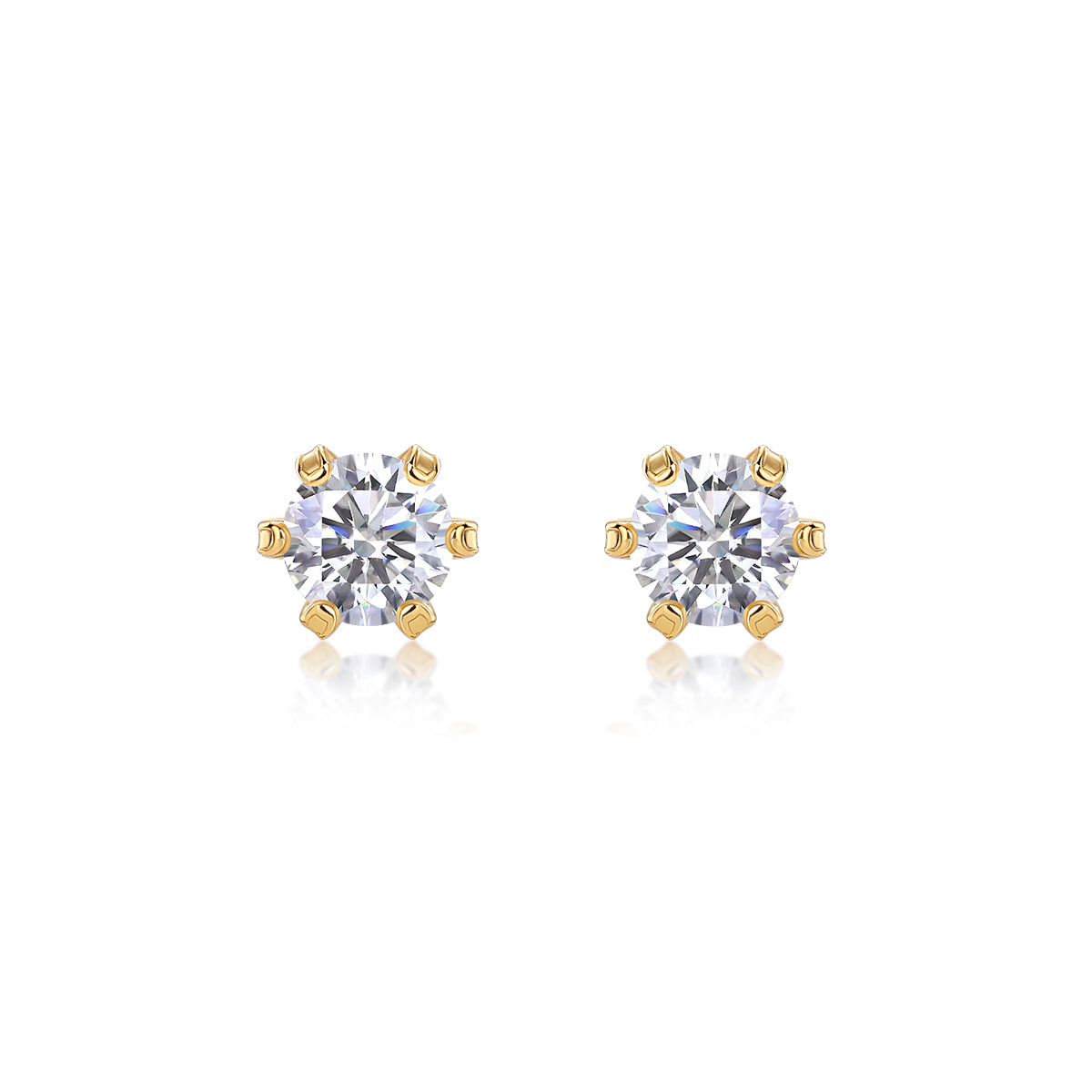 Starlight Solo Dance - Premium Moissanite Luxury Silver Stud Earrings S925 Silver Plated Platinum