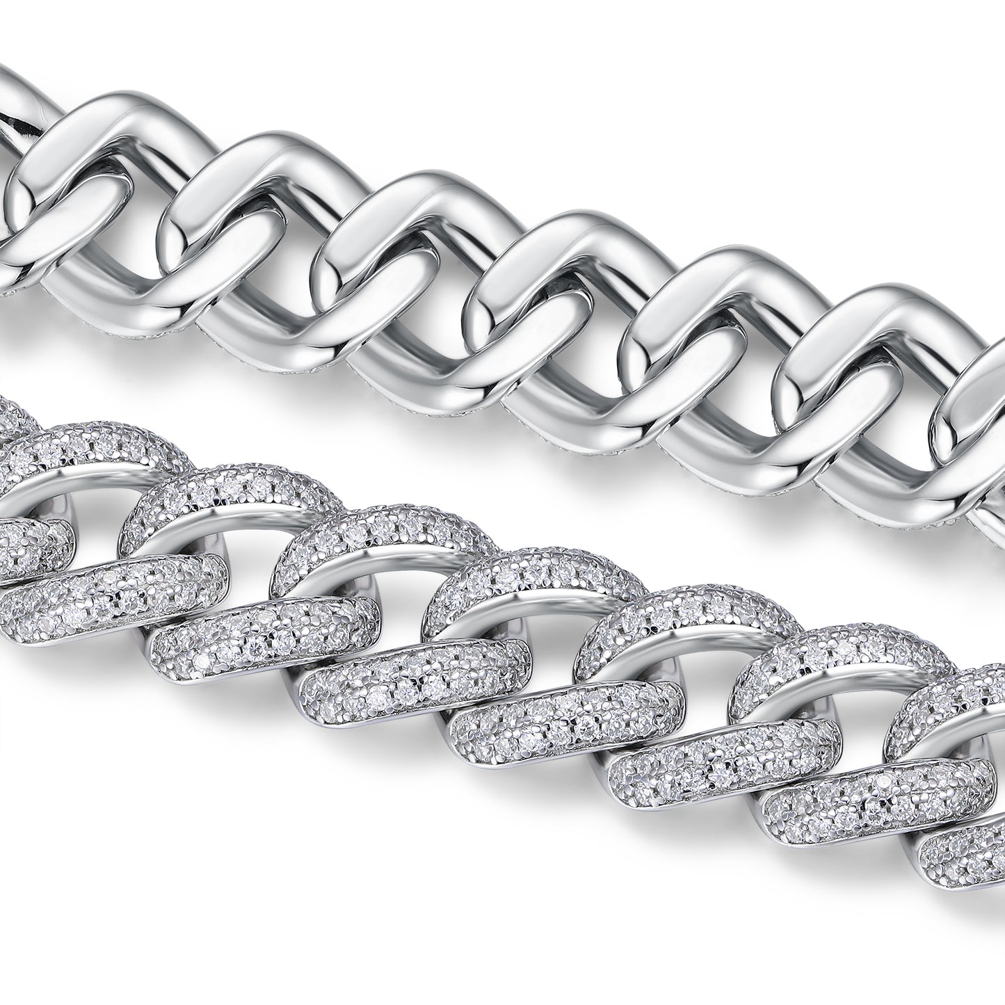 Set With Top-quality Moissanite, This Luxurious And Fashionable Light Luxury Jewelry Silver Bracelet Is Made Of S925 Silver Electroplated With Platinum