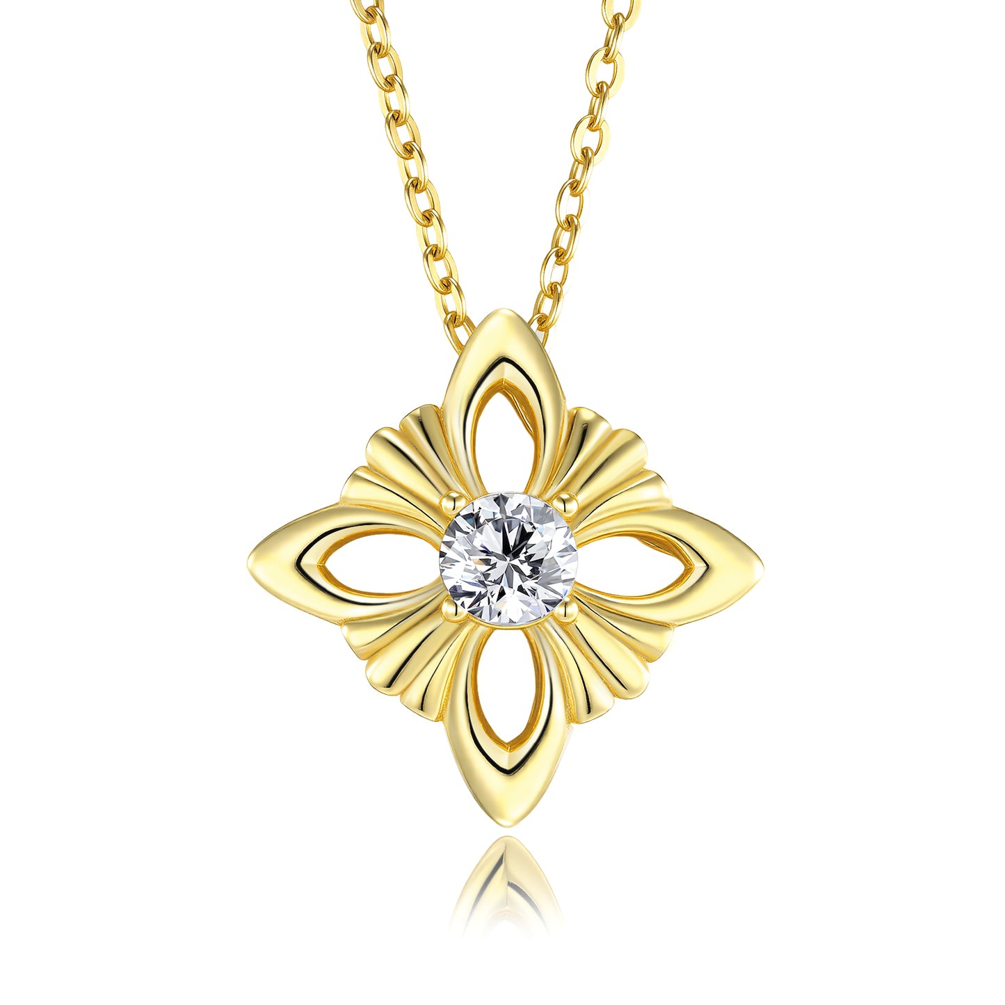 A 0.5-carat  Luxury Silver Pendant Set With Top-quality Moissanite D Color VVS, Made Of S925 Silver-plated Platinum Material.