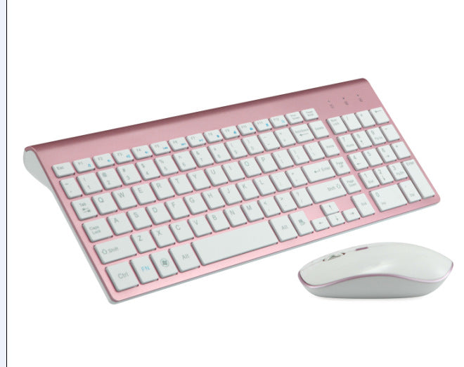 Ultra-Slim 2.4G Wireless Keyboard & Silent Mouse Combo | Compact, Full-Size Layout for PC, Laptop & Mac