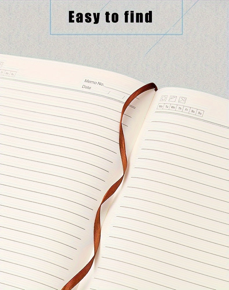 Carnet A5 de 360 ​​pages en similicuir premium avec boucle et motif tête de cerf 