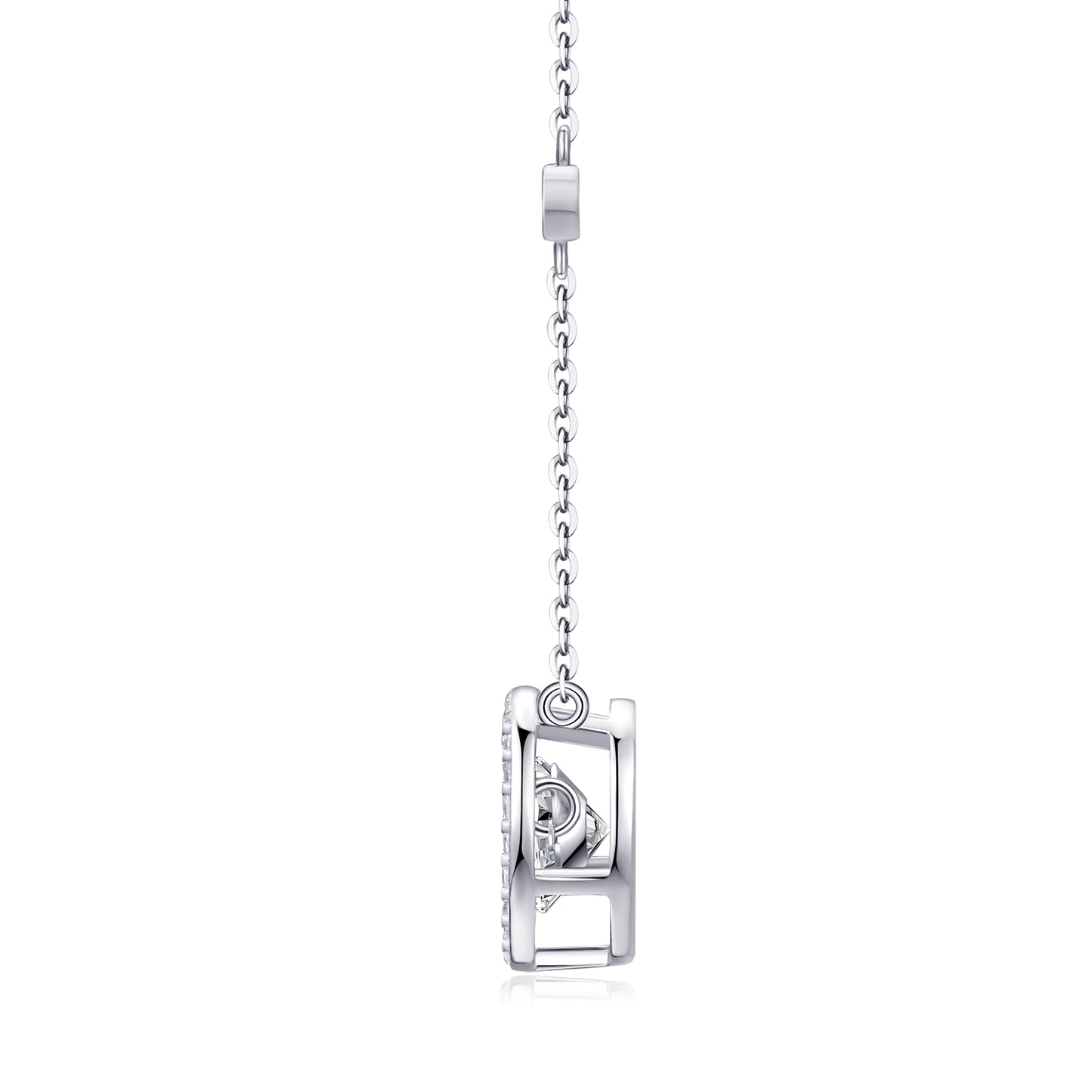 Luxury Necklace Set With Top-quality Moissanite D Color VVS1 , S925 Silver Plated Platinum,