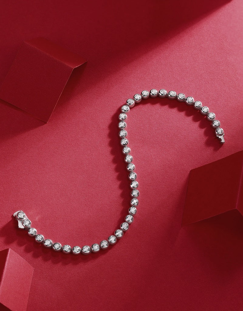 Galaxy Dream -Luxury Silver Bracelet Set With Top-quality Moissanite, S925 Silver-plated Platinum