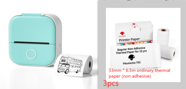 Mini Bluetooth Thermal Label Printer – Portable Photo, Study & Price Tag Printer