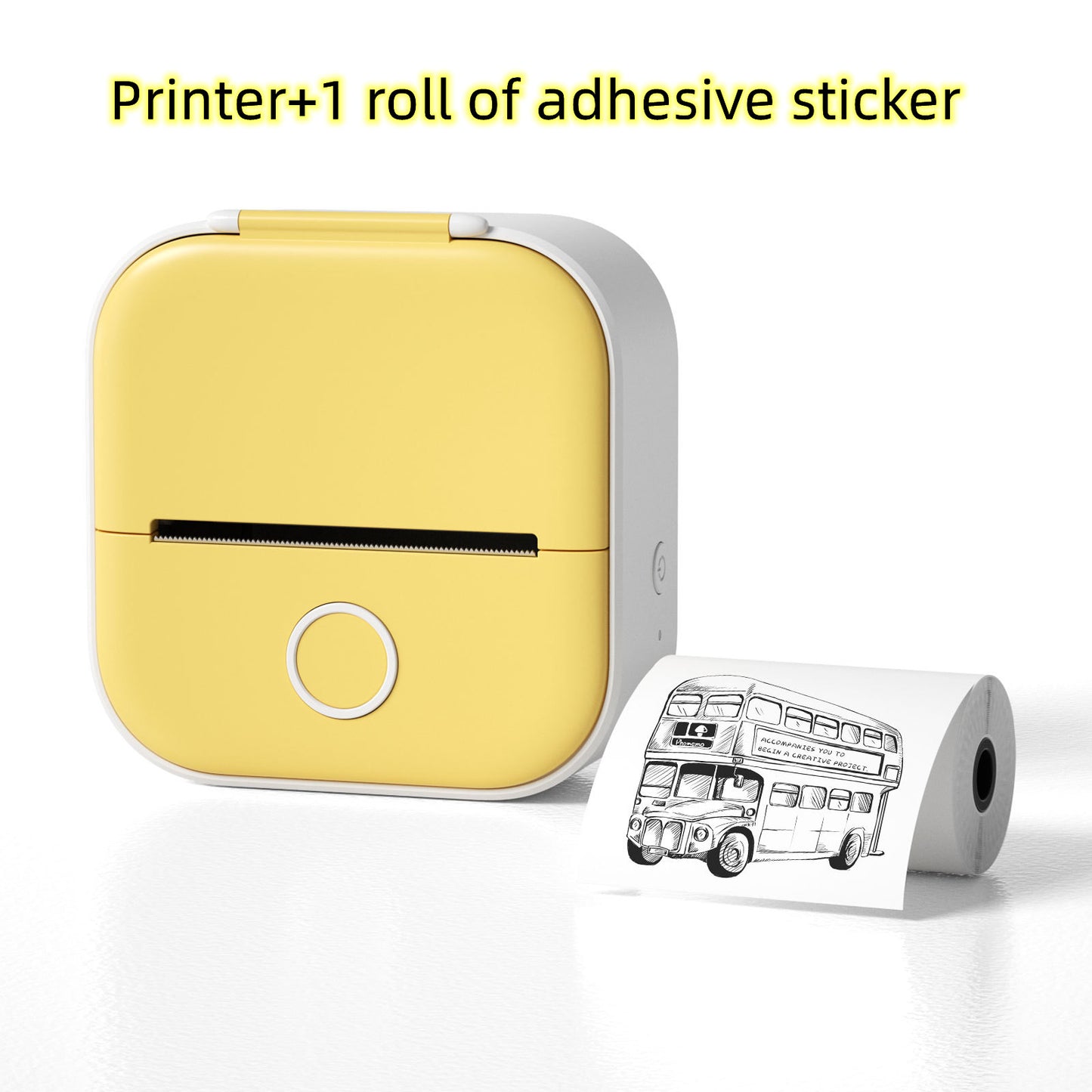 Mini Bluetooth Thermal Label Printer – Portable Photo, Study & Price Tag Printer