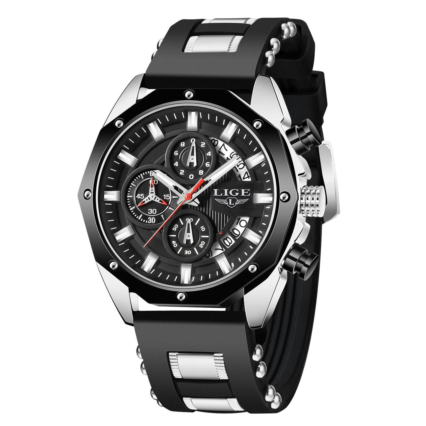 Men's Luxury Chronograph Silicone Sport Watch