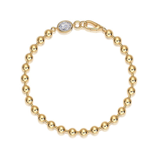 Set With Top-quality Moissanite, This Luxurious And Fashionable Light Luxury Trend Jewelry Silver Bracelet Is S925 Silver-plated With Gold
