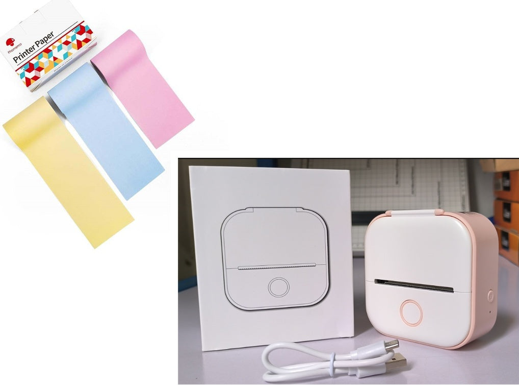 Mini Bluetooth Thermal Label Printer – Portable Photo, Study & Price Tag Printer