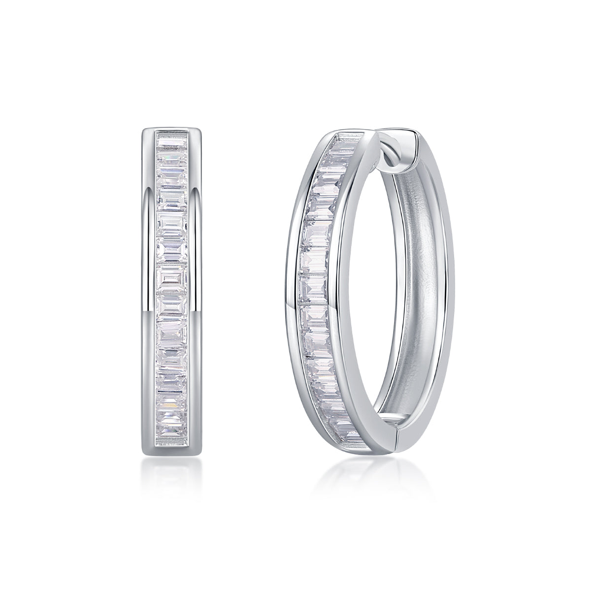Dawn Break - Premium Moissanite Luxury Silver Stud Earrings S925 Silver Plated Platinum