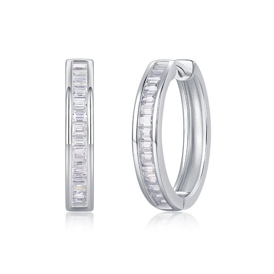Dawn Break - Premium Moissanite Luxury Silver Stud Earrings S925 Silver Plated Platinum