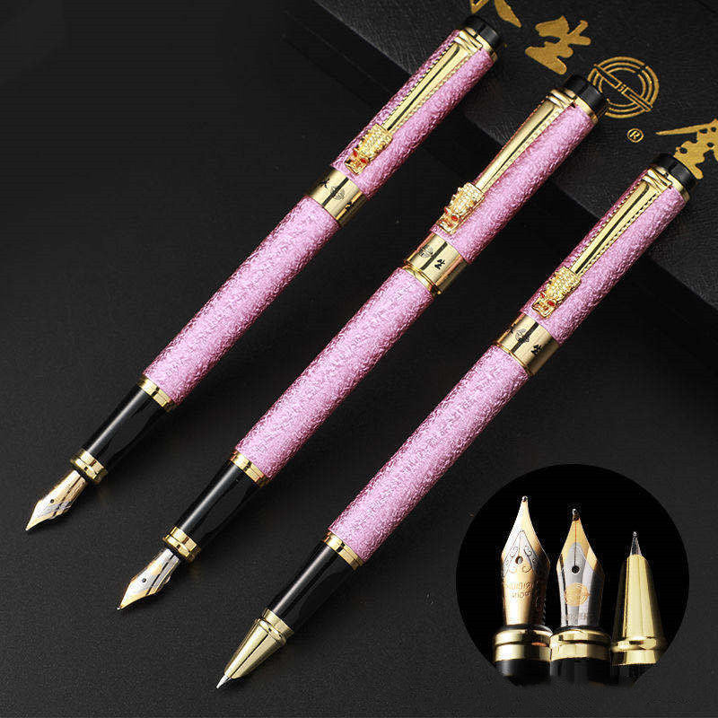 Stylo plume Immortel, robinet, signature, étudiant, bureau, métal, plume iridium