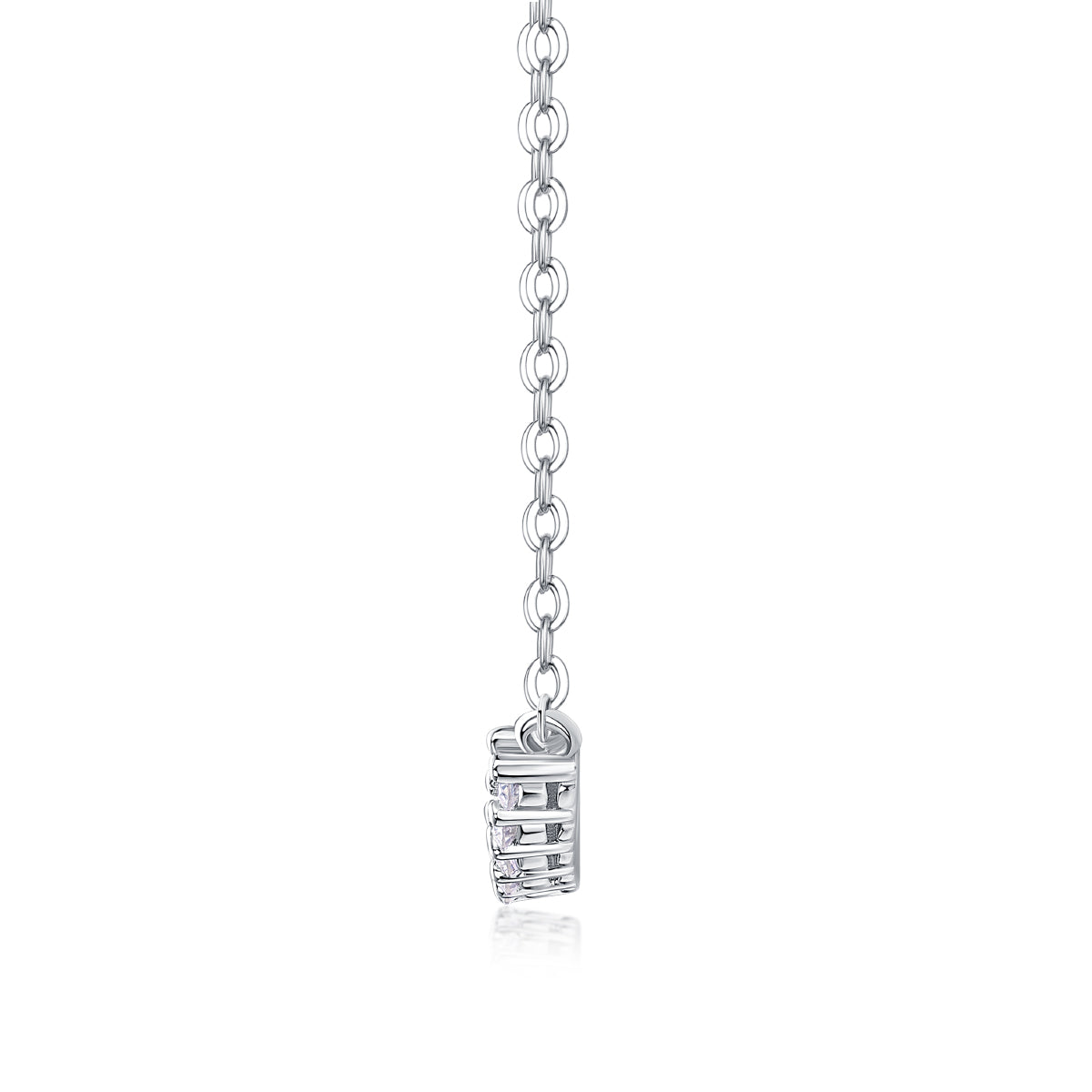 Light Luxury Moissanite Necklace – Premium S925 Silver with Platinum-Plated Finish