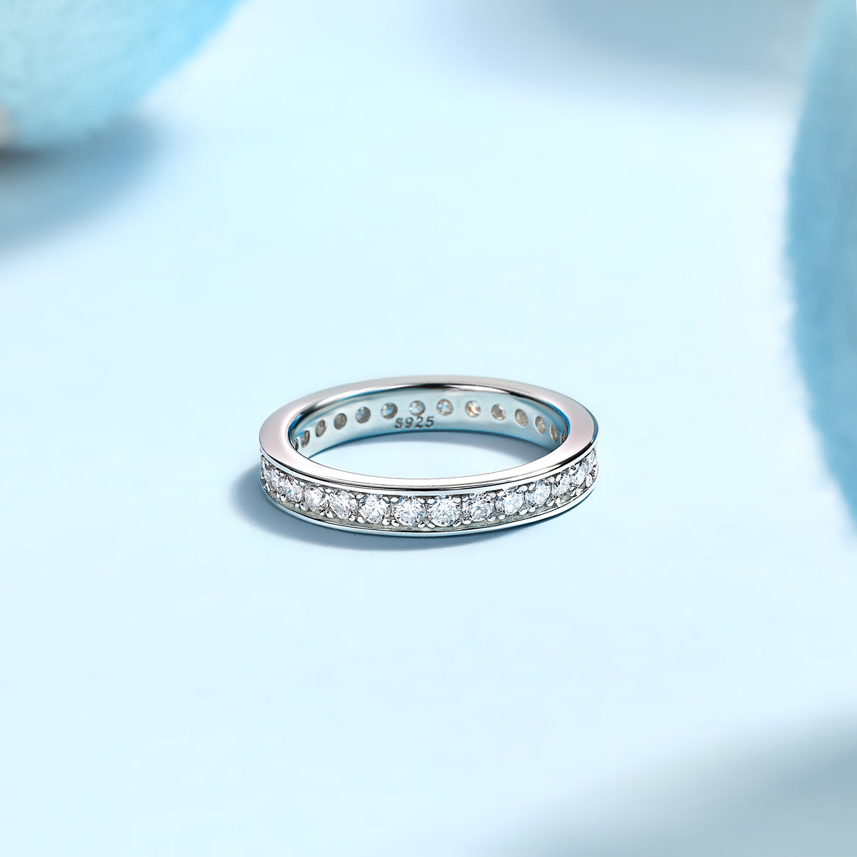 Trajectory - Luxury Silver Ring Set With Top-quality Moissanite, S925 Silver And Platinum-plated Diamond Ring