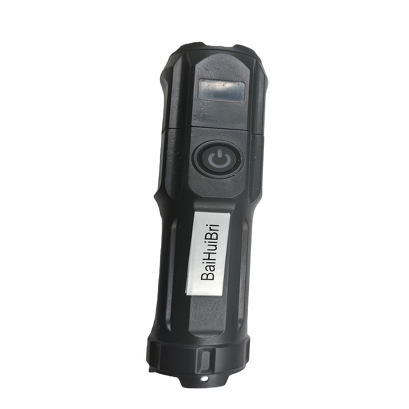 Powerful Zoomable LED Flashlight | Outdoor Multi-functional & Portable Torch | USB Rechargeable, Waterproof, Long-Range Lighting for Home & Camping Use